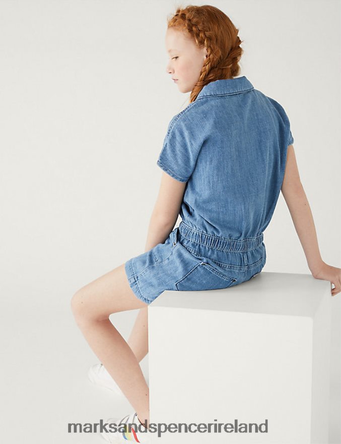 Marks & Spencer Kids Playsuit Denim Clothing 2VJ8DF9670