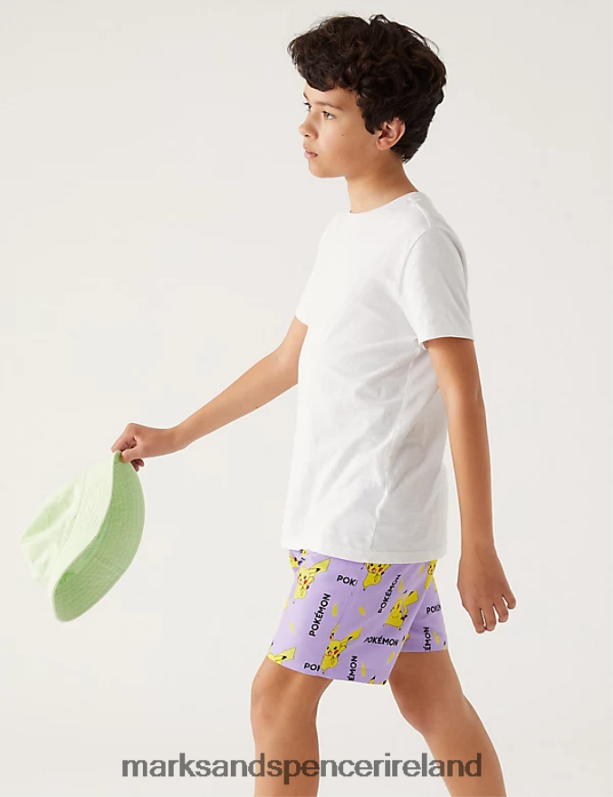Marks & Spencer Kids Pokemon Swim Shorts Black Mix Clothing 2VJ8DF8564