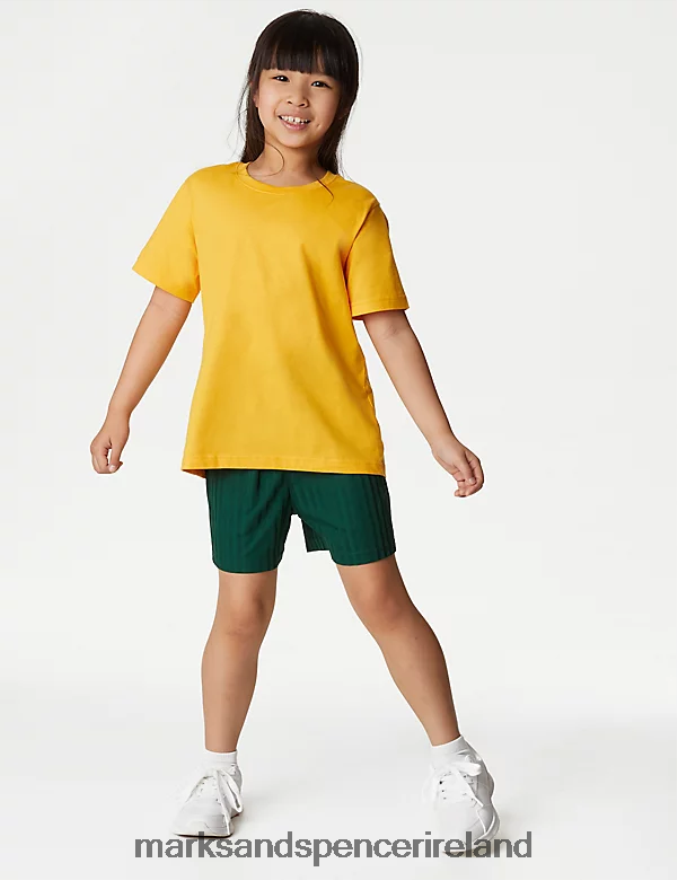 Marks & Spencer Kids Sports School Shorts Bottle Green Clothing 2VJ8DF8358