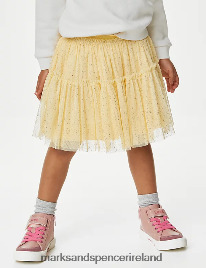 Marks & Spencer Kids Glitter Tutu Skirt Yellow Clothing 2VJ8DF9612