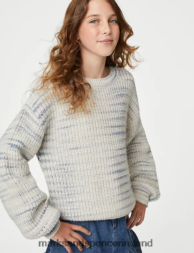 Marks & Spencer Kids Cotton Rich Patterned Jumper Multi Clothing 2VJ8DF8837