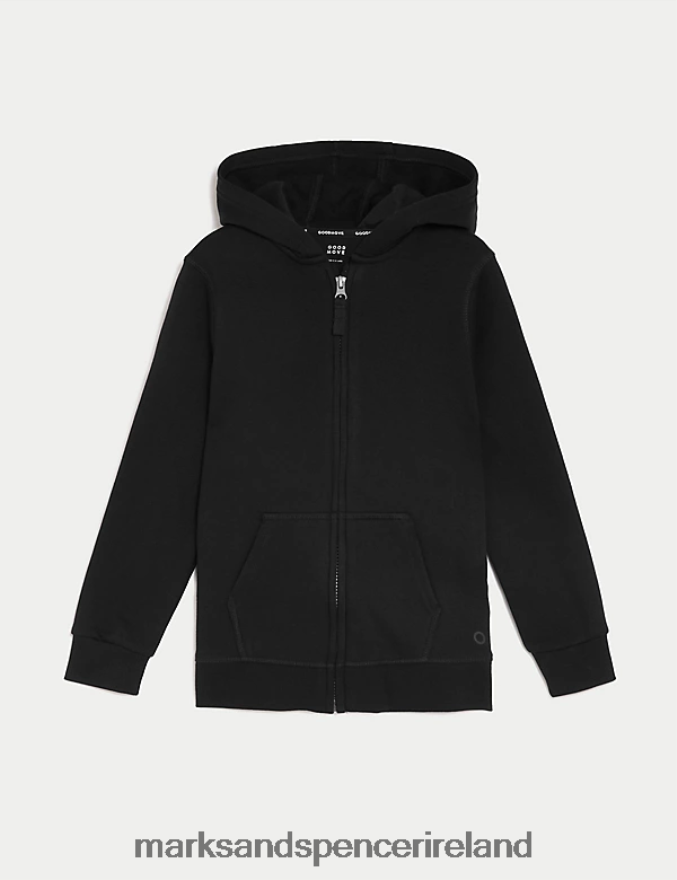 Marks & Spencer Kids Hooded School Sweatshirt Black Clothing 2VJ8DF8104