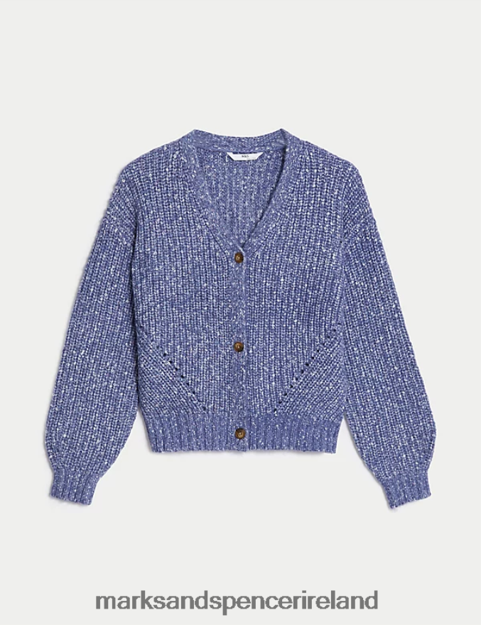 Marks & Spencer Kids Plain Cardigan Blue Clothing 2VJ8DF8794