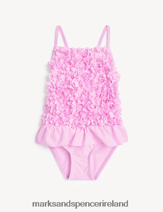 Marks & Spencer Kids Floral Swimsuit Pink Clothing 2VJ8DF9942