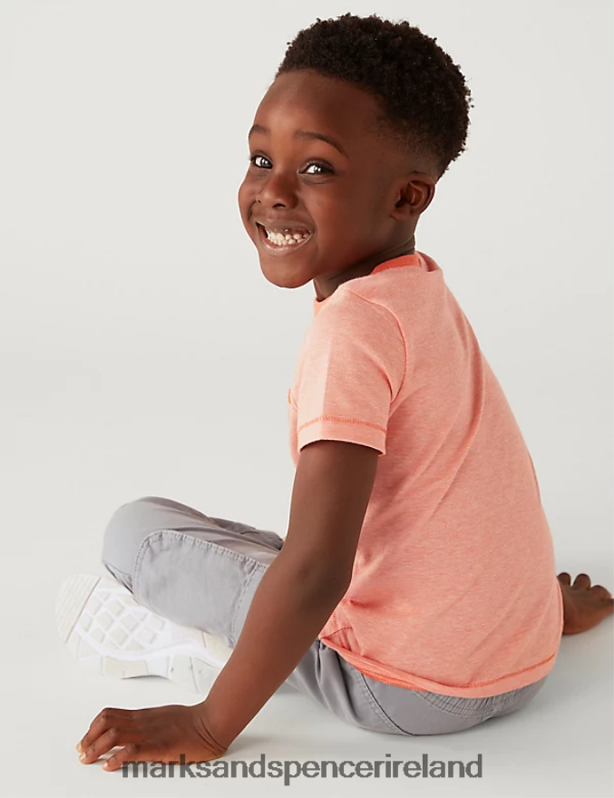 Marks & Spencer Kids 3pk Pure Cotton Star T-Shirts Multi Clothing 2VJ8DF8130