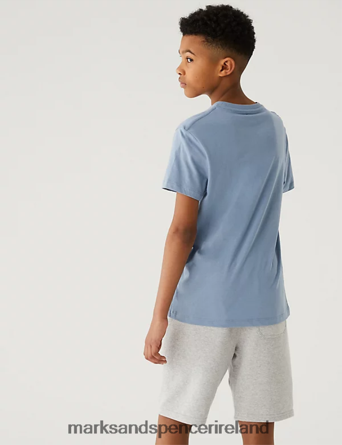Marks & Spencer Kids 3pk Pure Cotton T-Shirts Multi Clothing 2VJ8DF8478