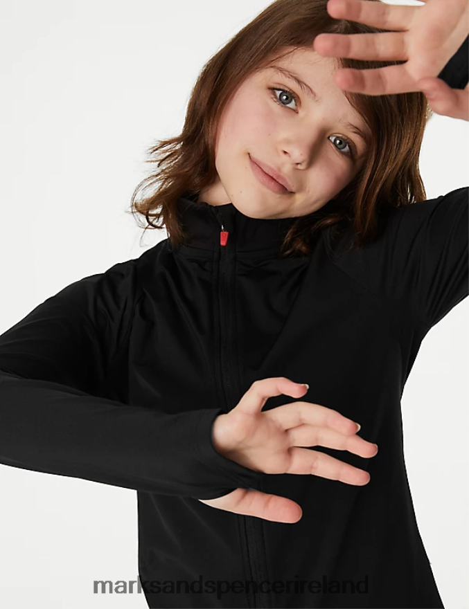 Marks & Spencer Kids Sports Top Black Clothing 2VJ8DF9784