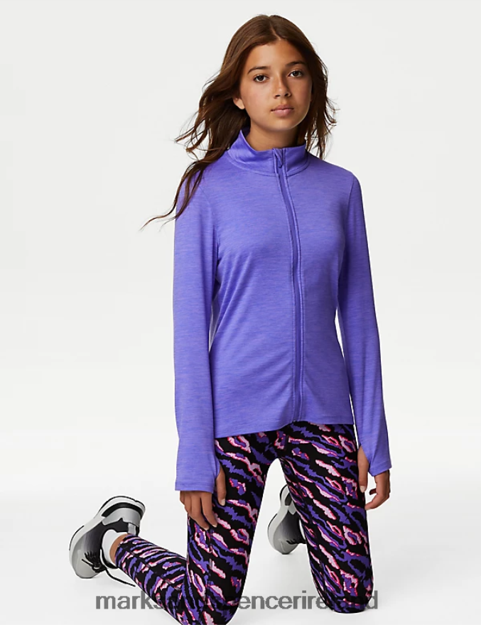 Marks & Spencer Kids Zip Top Bright Purple Clothing 2VJ8DF8978
