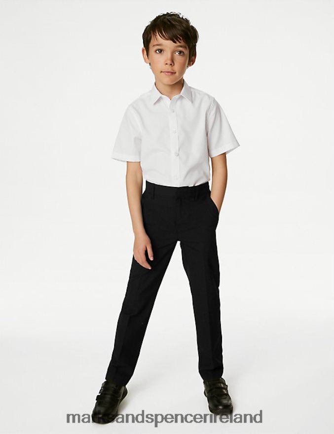 Marks & Spencer Kids Regular Leg School Trousers Black Clothing 2VJ8DF8793