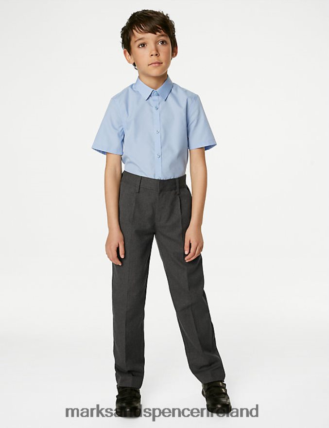 Marks & Spencer Kids Regular Leg School Trousers Grey Clothing 2VJ8DF8524