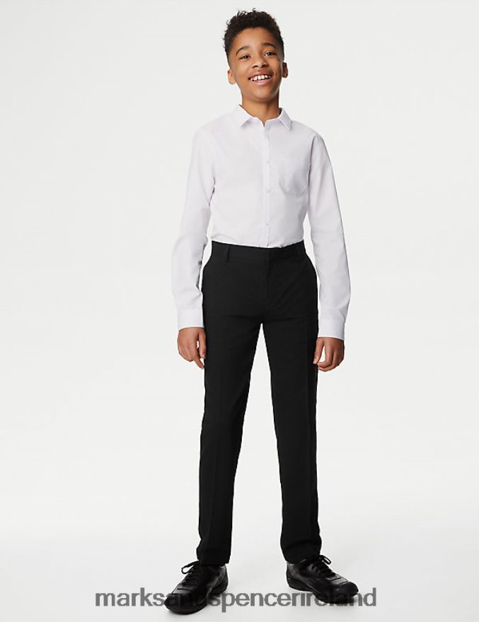 Marks & Spencer Kids Slim Leg School Trousers Black Clothing 2VJ8DF7959