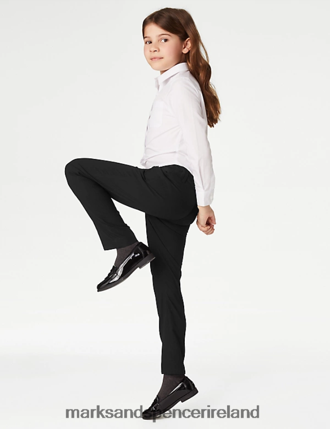 Marks & Spencer Kids Slim Leg School Trousers Black Clothing 2VJ8DF9743
