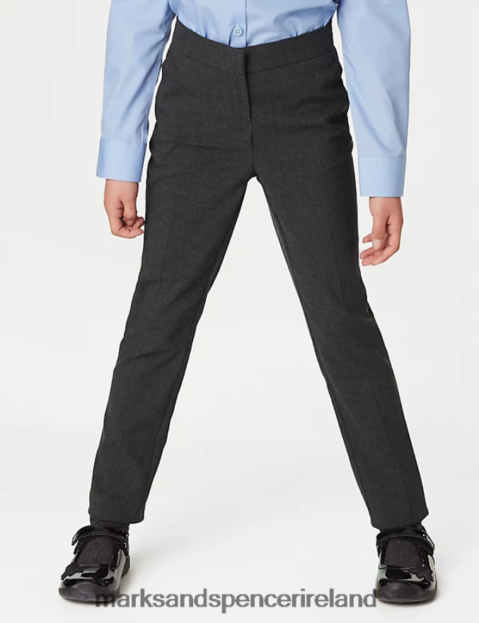 Marks & Spencer Kids Super Skinny Leg School Trousers Grey Clothing 2VJ8DF9052