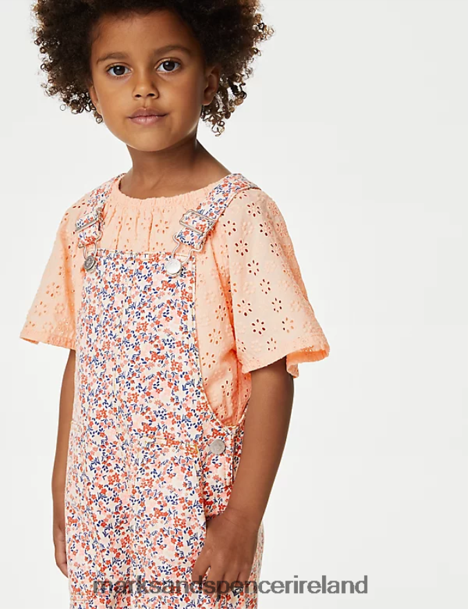 Marks & Spencer Kids Cotton Rich Floral Outfit Multi Clothing 2VJ8DF9285