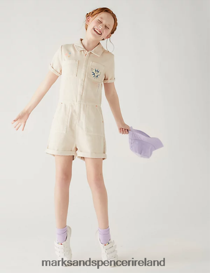 Marks & Spencer Kids Denim Harry Potter Playsuit Calico Clothing 2VJ8DF9350