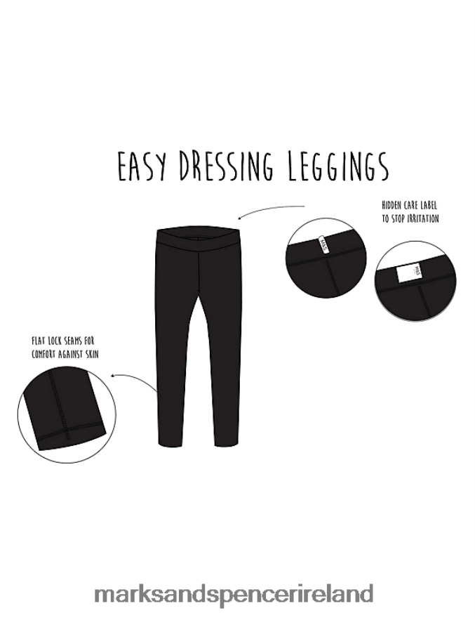 Marks & Spencer Kids Adaptive Leggings Black Clothing 2VJ8DF9712