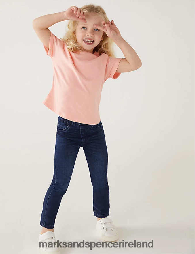 Marks & Spencer Kids Denim Jeggings Dark Denim Clothing 2VJ8DF9777