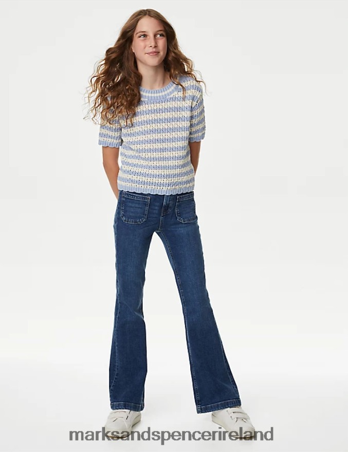 Marks & Spencer Kids Flared Jeans Denim Clothing 2VJ8DF9715