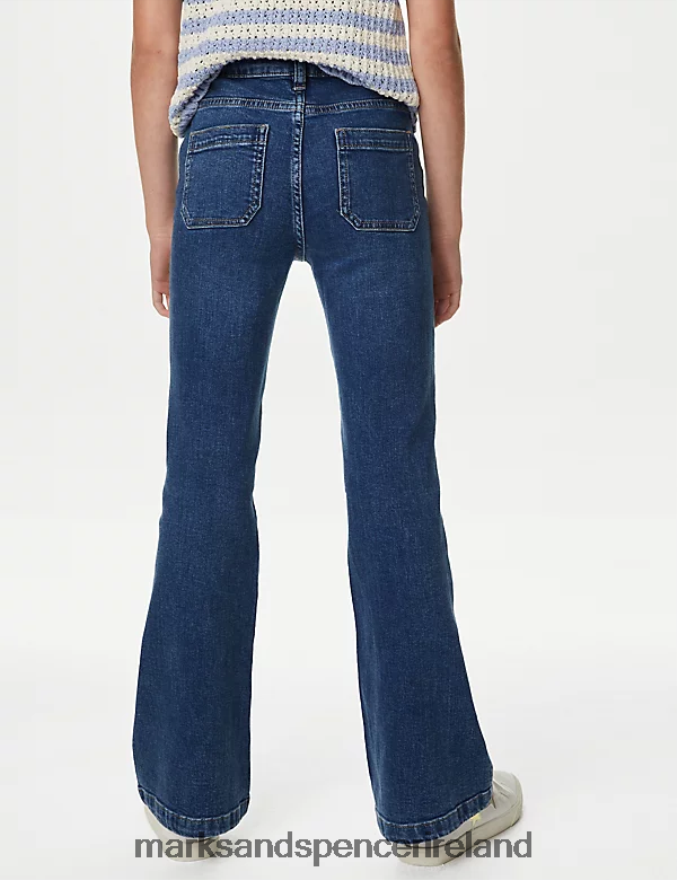 Marks & Spencer Kids Flared Jeans Denim Clothing 2VJ8DF9715