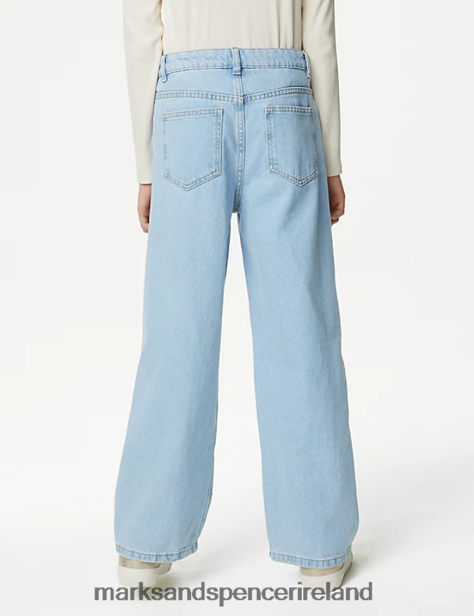 Marks & Spencer Kids Wide Leg Jeans Denim Clothing 2VJ8DF9630