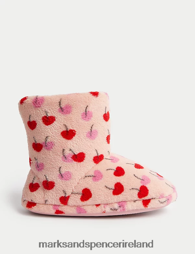 Marks & Spencer Kids Cherry Slipper Boots Multi Footwear 2VJ8DF9429