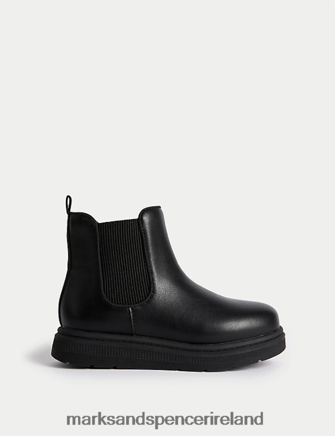 Marks & Spencer Kids Freshfeet Chelsea Boots Black Footwear 2VJ8DF9208
