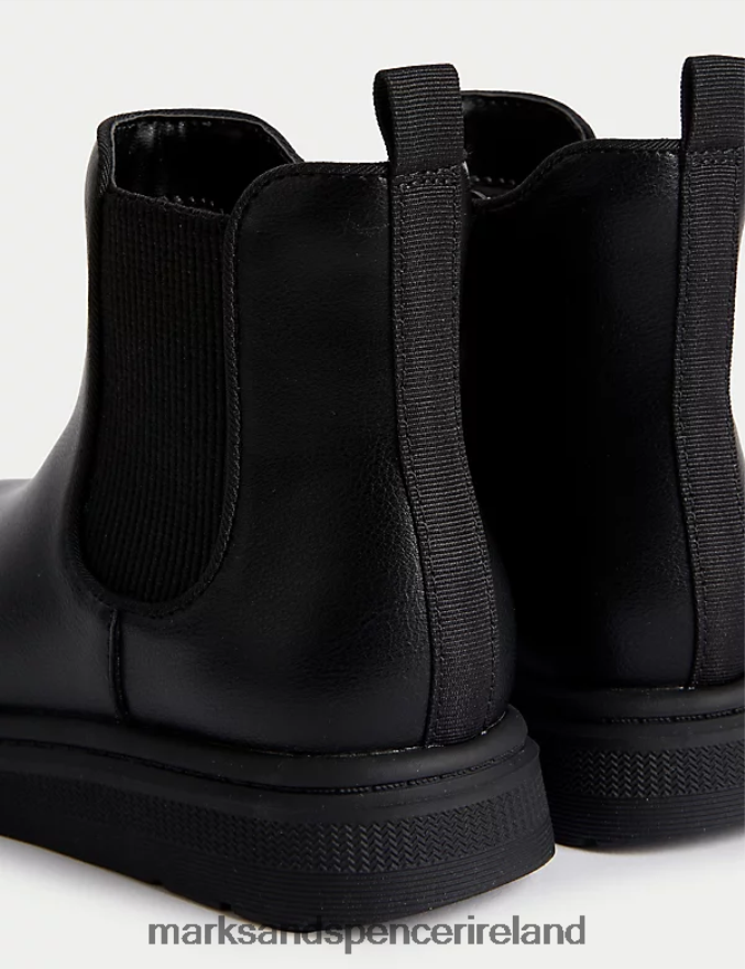 Marks & Spencer Kids Freshfeet Chelsea Boots Black Footwear 2VJ8DF9208