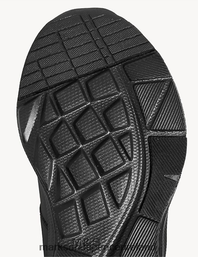 Marks & Spencer Kids Freshfeet Trainers Black Footwear 2VJ8DF8496