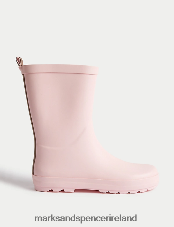Marks & Spencer Kids Freshfeet Wellies Light Pink Footwear 2VJ8DF8645