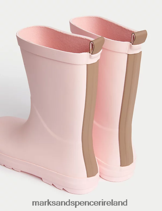 Marks & Spencer Kids Freshfeet Wellies Light Pink Footwear 2VJ8DF8645