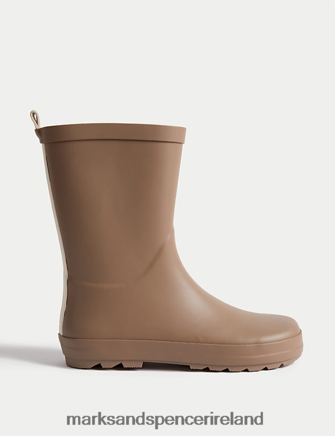 Marks & Spencer Kids Freshfeet Wellies Mink Footwear 2VJ8DF8925