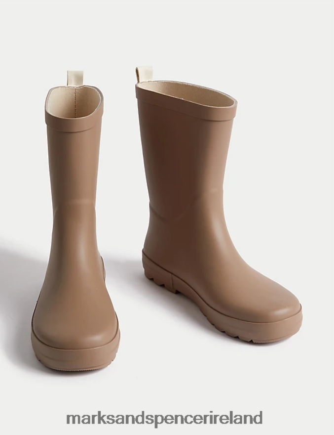 Marks & Spencer Kids Freshfeet Wellies Mink Footwear 2VJ8DF8925