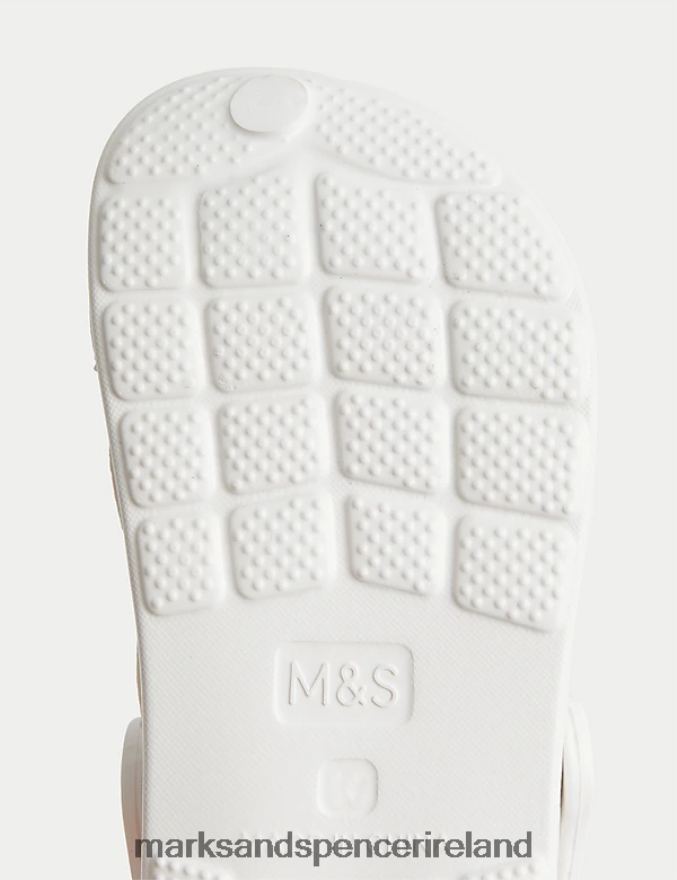 Marks & Spencer Kids Fur Lined Clogs Cream Footwear 2VJ8DF9587