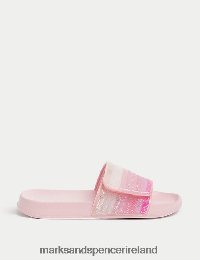 Marks & Spencer Kids Glitter Sliders Multi Footwear 2VJ8DF9779