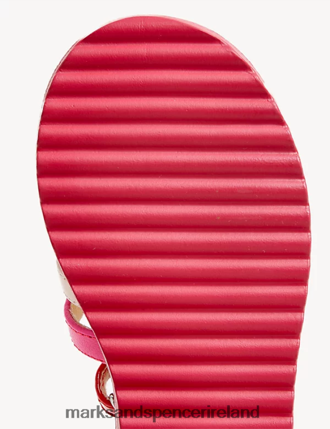 Marks & Spencer Kids Heart Fisherman Sandals Pink Footwear 2VJ8DF9752