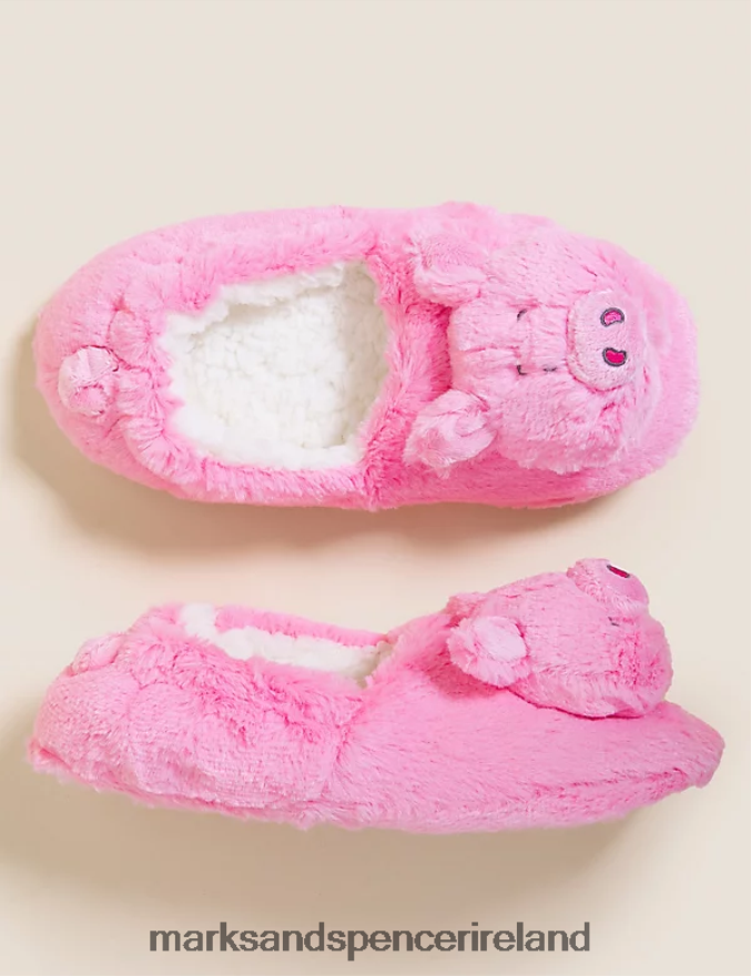Marks & Spencer Kids Percy Pig Slippers Pink Footwear 2VJ8DF8070