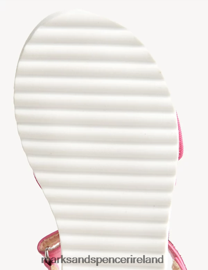 Marks & Spencer Kids Rainbow Riptape Sandals Pink Footwear 2VJ8DF9898