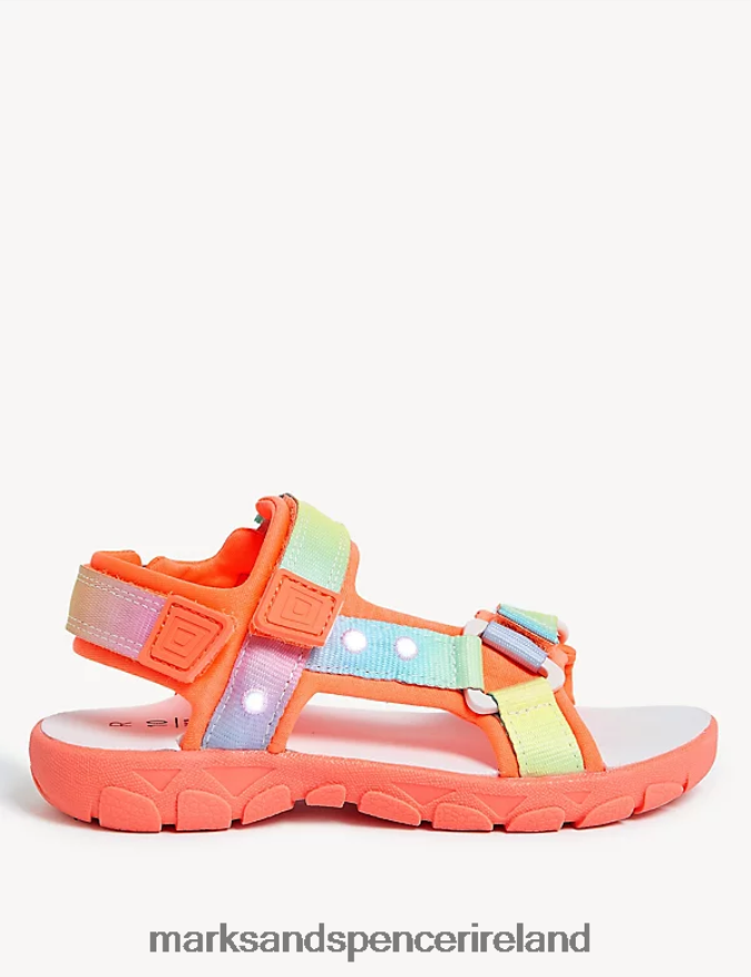 Marks & Spencer Kids Riptape Light Up Trekkers Multi Footwear 2VJ8DF9212