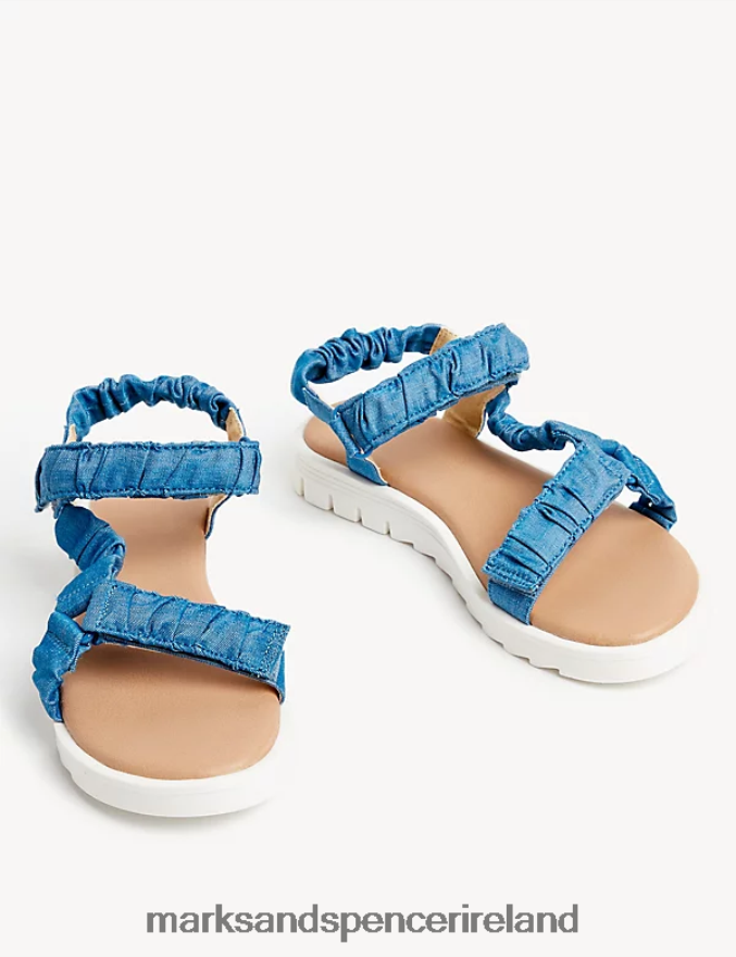 Marks & Spencer Kids Ruched Trekkers Denim Footwear 2VJ8DF9751