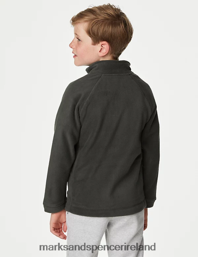 Marks & Spencer Kids Zip Fleece Dark Grey School Uniform 2VJ8DF8958