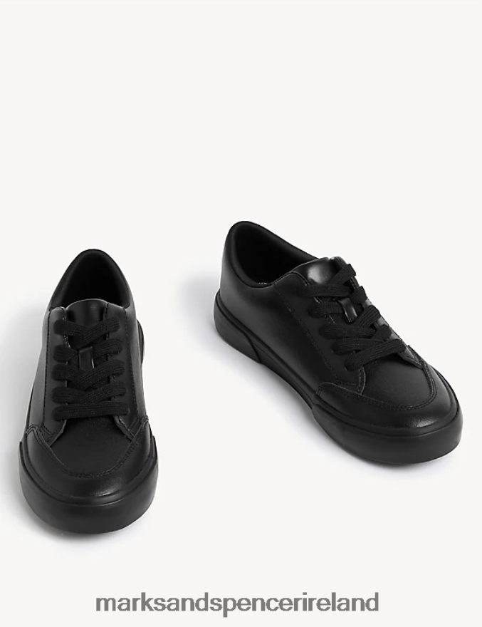 Marks & Spencer Kids Leather Freshfeet School Shoes Black School Uniform 2VJ8DF7925