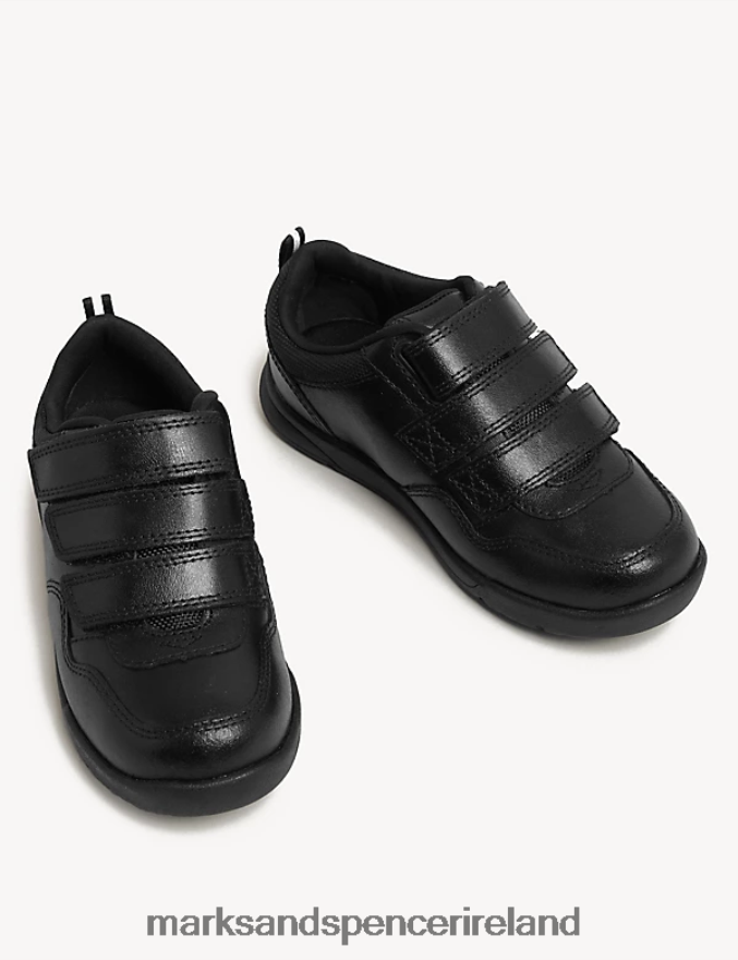 Marks & Spencer Kids Leather Freshfeet School Shoes Black School Uniform 2VJ8DF8533