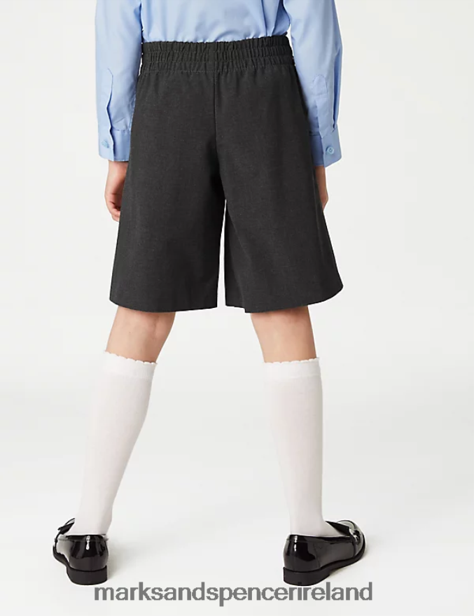 Marks & Spencer Kids Pleat Front School Culottes Grey School Uniform 2VJ8DF9794