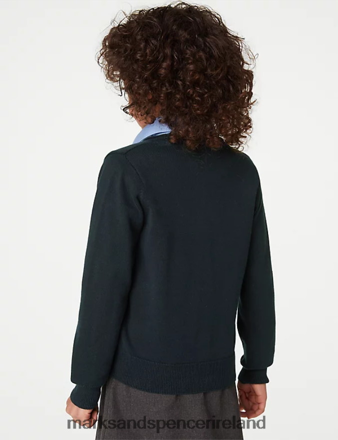 Marks & Spencer Kids 2pk Pure Cotton School Cardigan Navy School Uniform 2VJ8DF9087