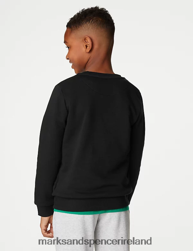 Marks & Spencer Kids Regular Fit School Sweatshirt Black School Uniform 2VJ8DF7963
