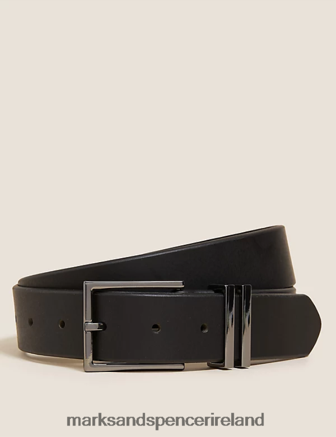 Marks & Spencer Men Leather Belt Black Accessories 2VJ8DF6049