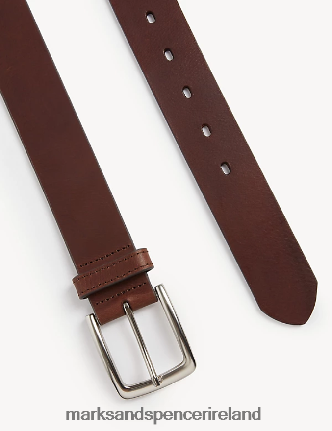 Marks & Spencer Men Leather Casual Belt Brown Accessories 2VJ8DF4931