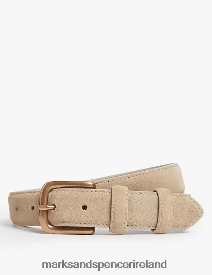 Marks & Spencer Men Suede Belt Stone Accessories 2VJ8DF5089