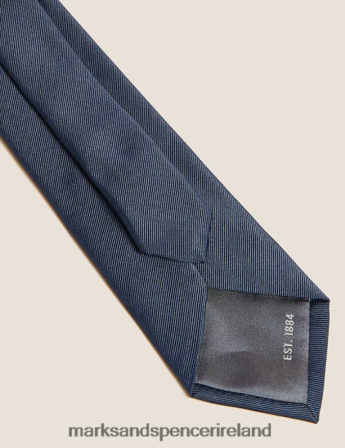 Marks & Spencer Men Machine Washable Tie Navy Accessories 2VJ8DF6974