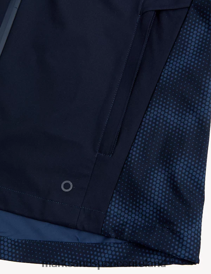 Marks & Spencer Men Colour Block Jacket with Stormwear Navy Mix Clothing 2VJ8DF5645
